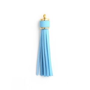 Stylish Light Blue Tassel Keychain